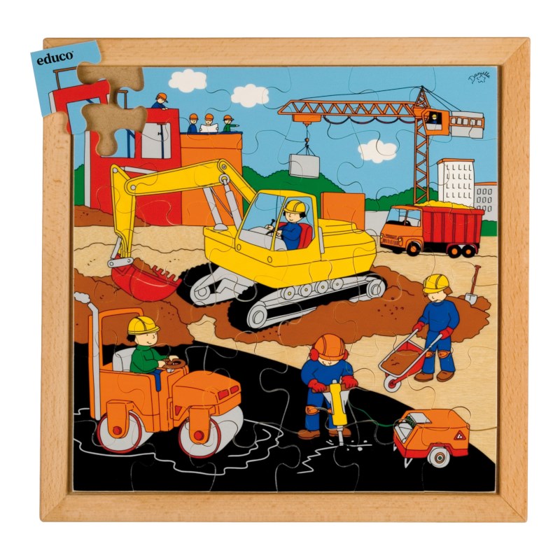 Street action puzzle - road building