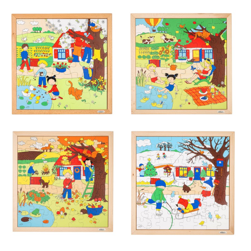 Les 4 Saisons Puzzle en bois