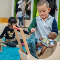 Doll pram wood