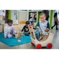 Doll pram wood