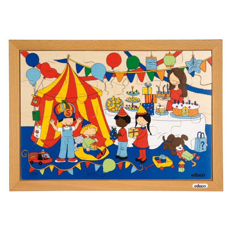 Children's activities puzzle - party