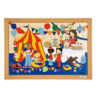 Children's activities puzzle - party