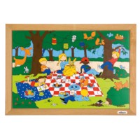 Children's activities puzzle - picnic