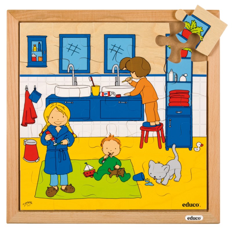 Hygiene puzzle - brushing your teeth