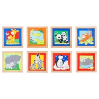 Animal puzzles mother + child - set of 8