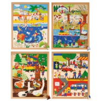 Above and beneath puzzles 120 - set of 4