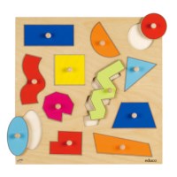 Knob puzzle - geometric shapes