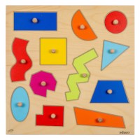 Knob puzzle - geometric shapes