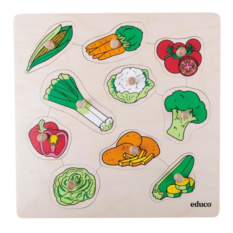 Knob puzzle - vegetables