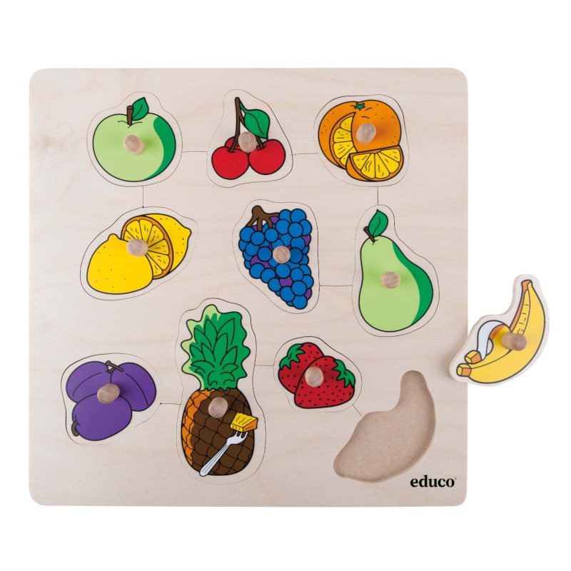 Knob puzzle - fruit