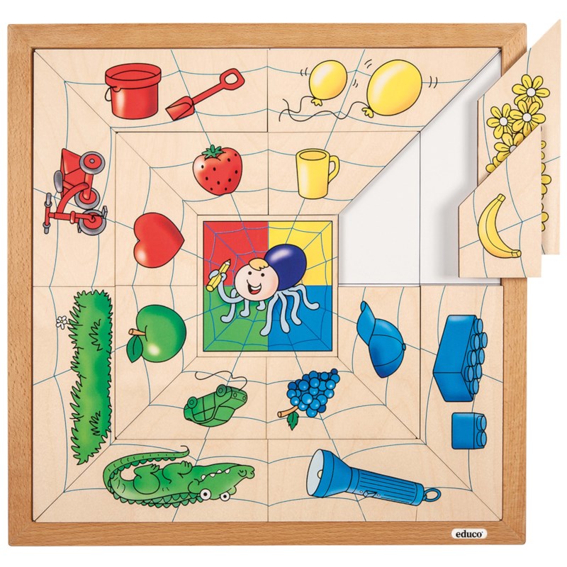 Spider sorting puzzle - colours
