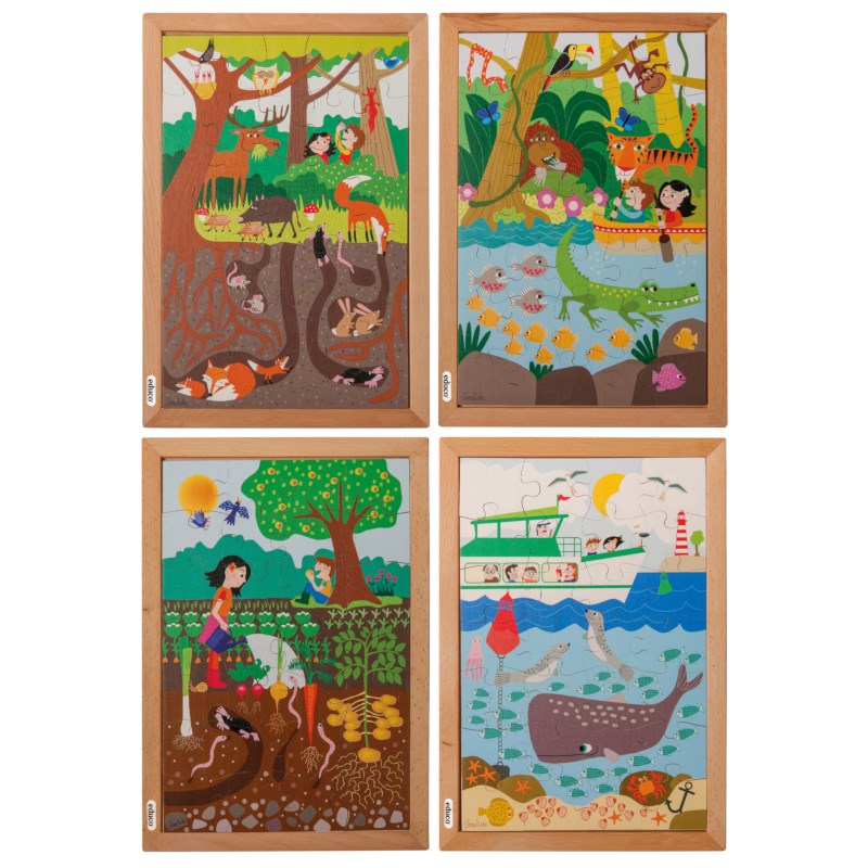 Dodo Lot De 3 Puzzles D'observation Pour Enfants De 5 Ans Avec Jusqu'à